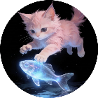 小猫抓动物